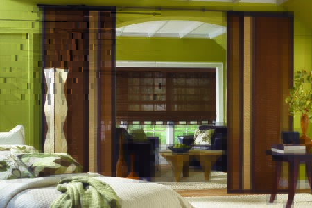 Sliding panels brown